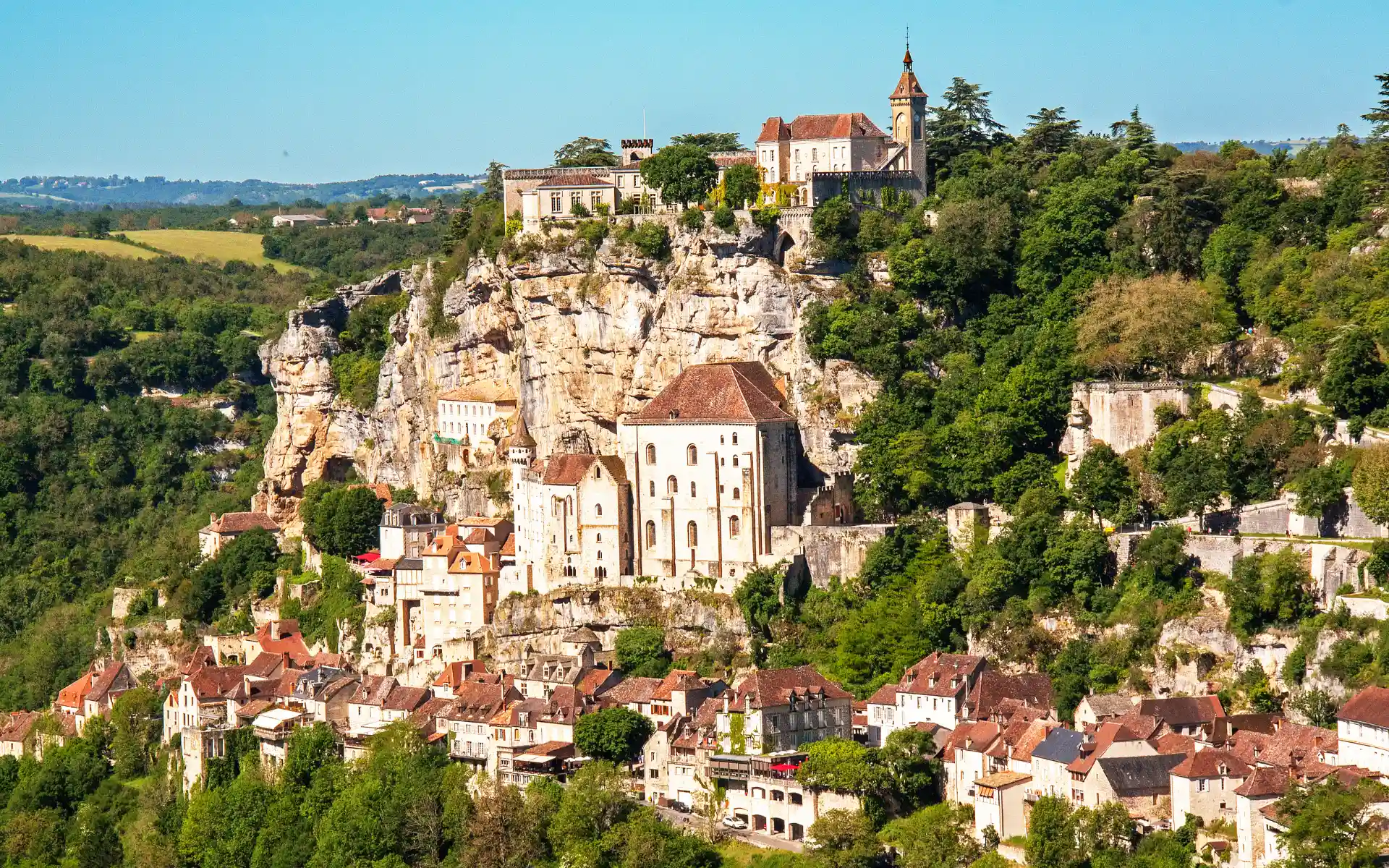 Rocamadour ville sur falaise Dordogne